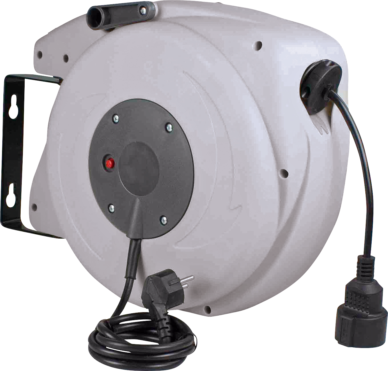 Schwabe Veerkabelhaspel 230V/16A IP20 Vinyl H05VV-F 3G1,5 15m