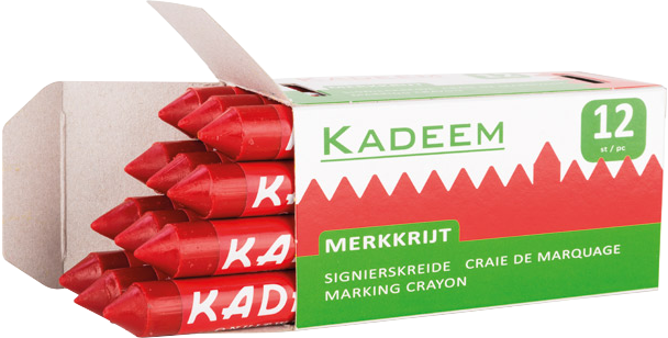 Kadeem Merkkrijt Rood (ds. 12st) 