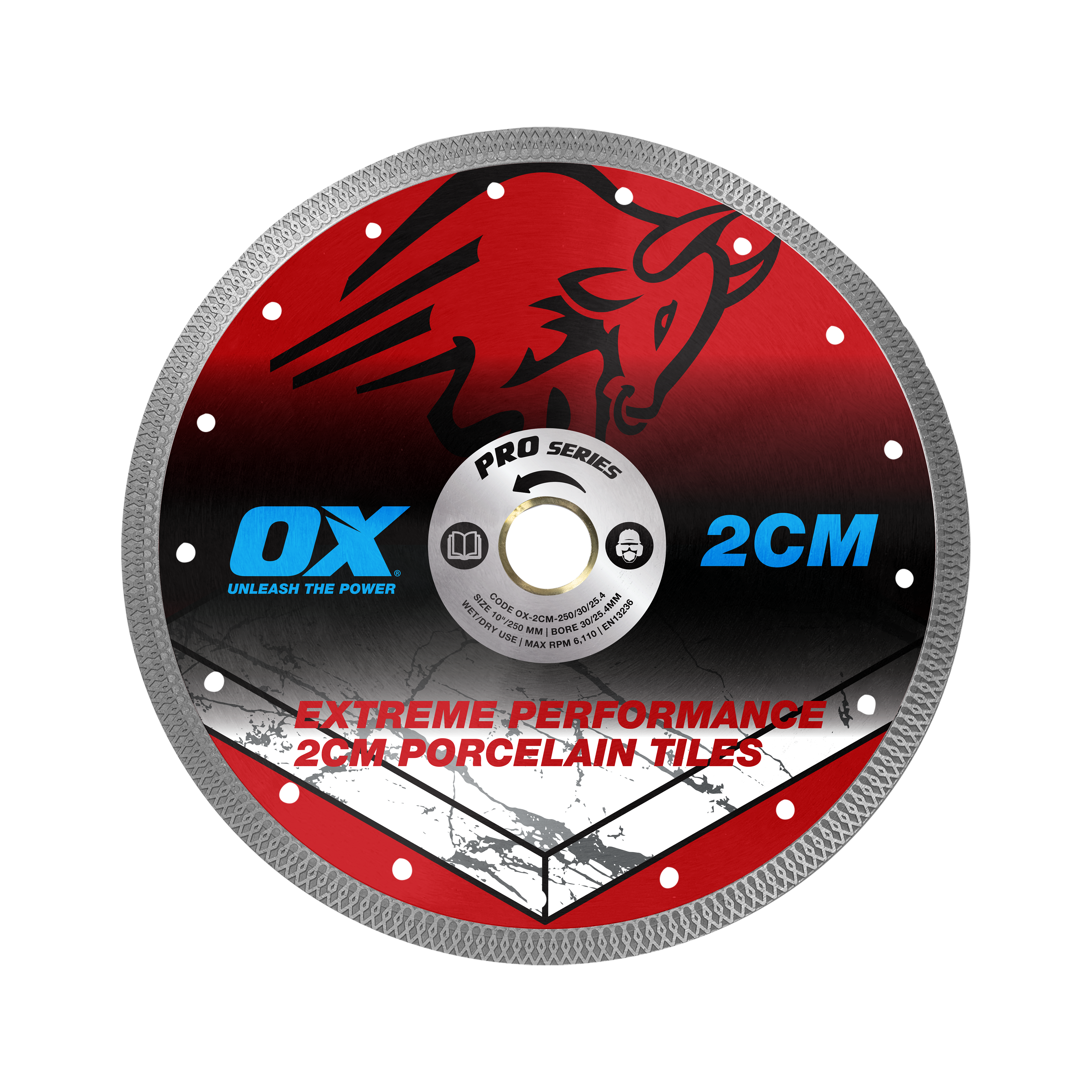 OX Pro Diamantzaagblad Tegels 2CM 230mm