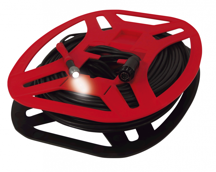 RUNPO RC2 Camerakop met kabel op haspel 50m