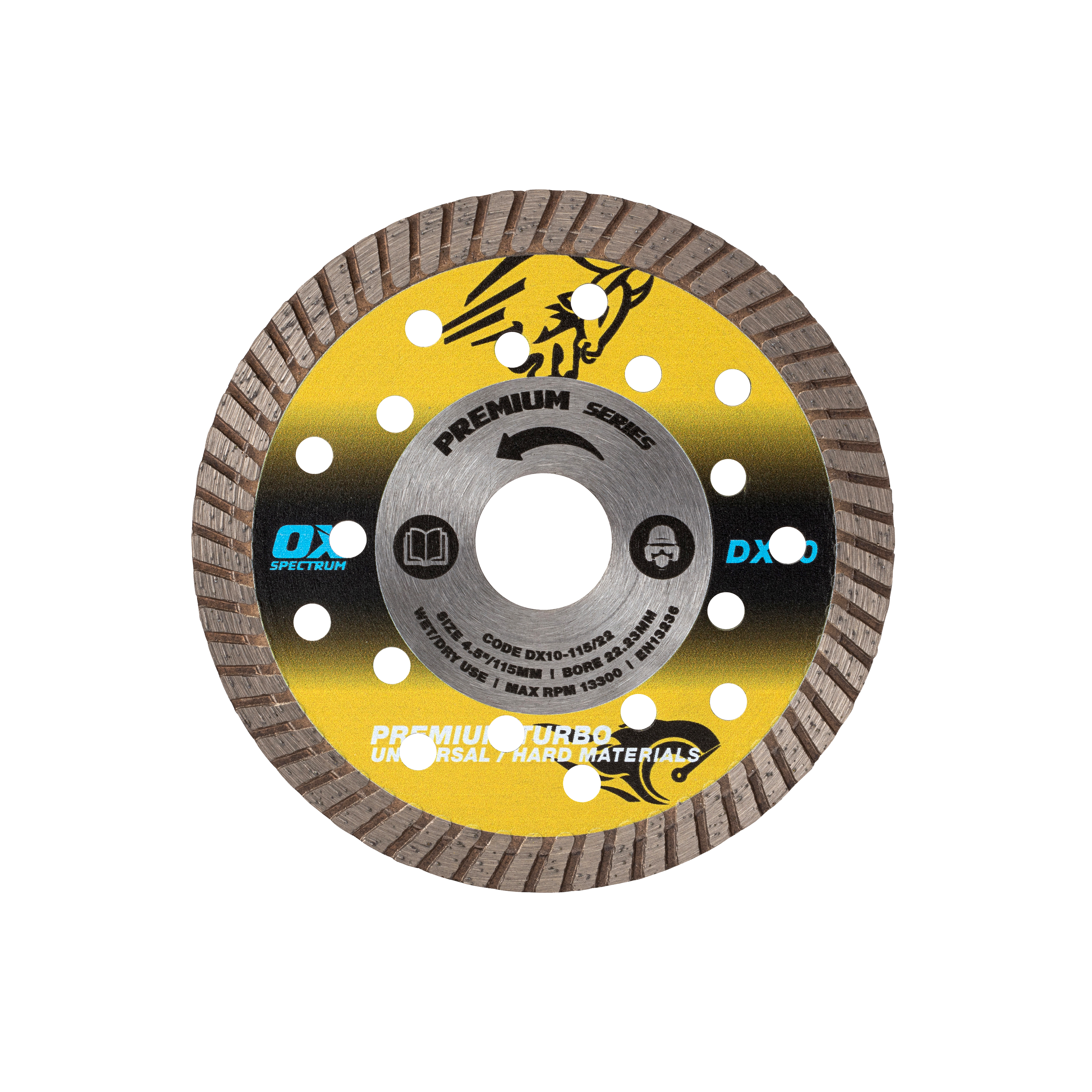 OX Premium Plus Universeel Diamantzaagblad Hard DX10 115mm