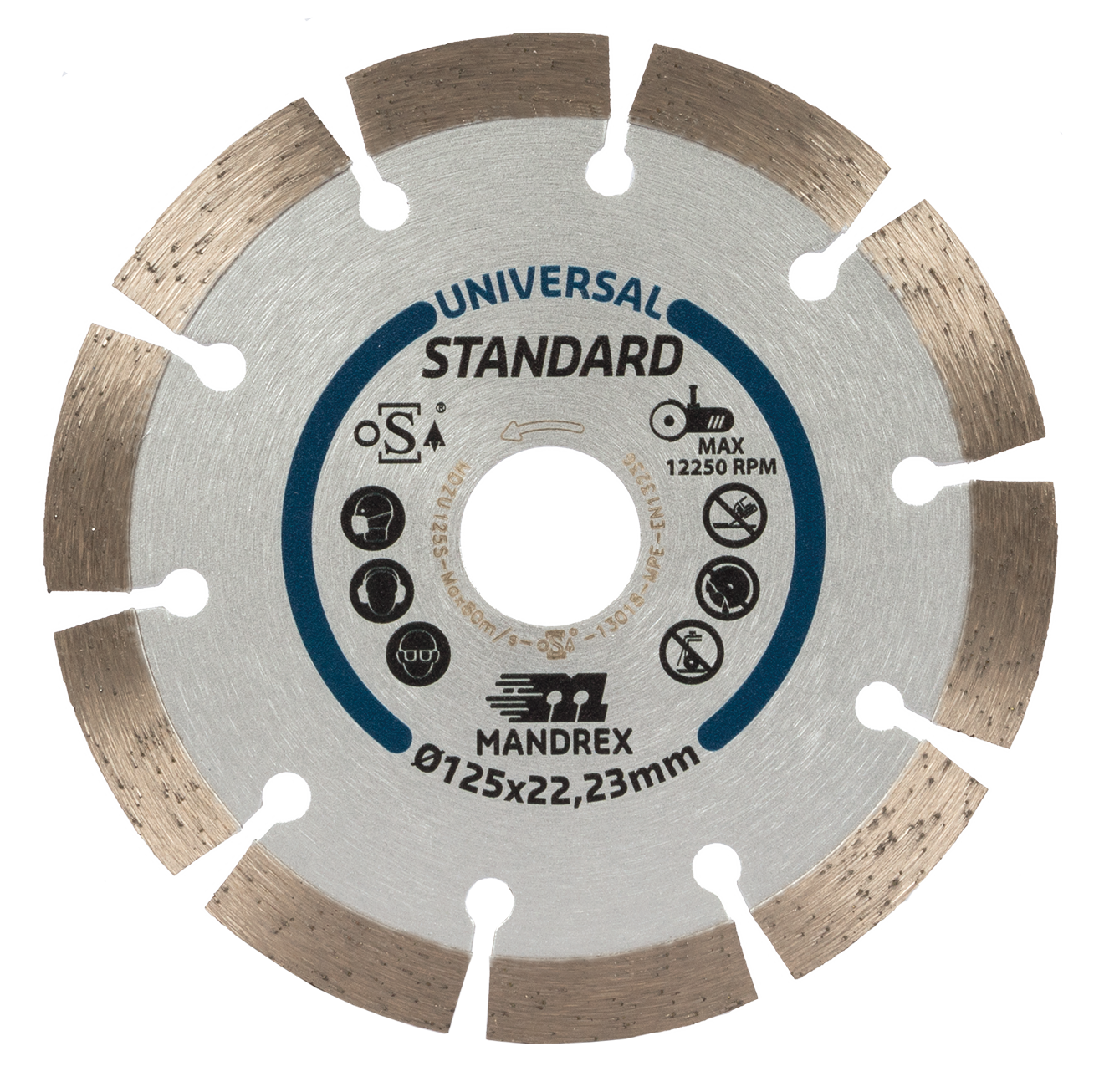 Mandrex Universeel Standaard Diamantzaagblad MDZU115S 115mm