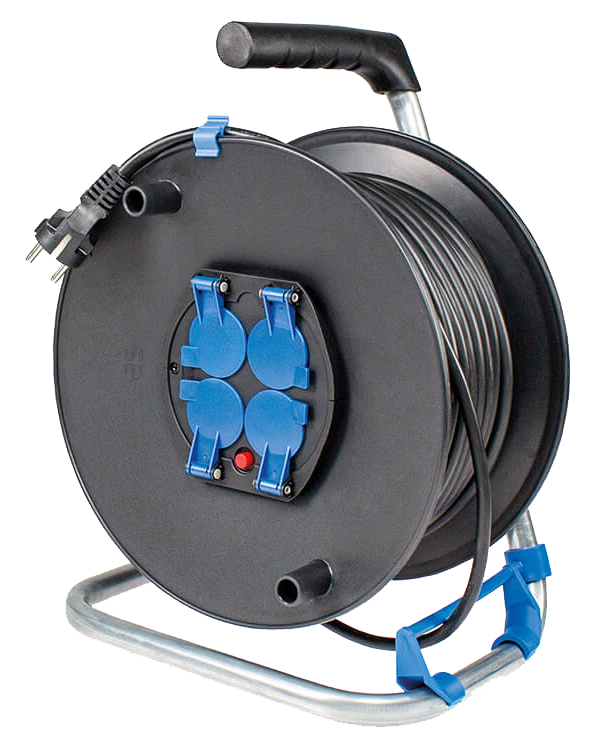 Schwabe Kabelhaspel 230V/16A IP20 Vinyl H05VV-F 3G1,5 50m