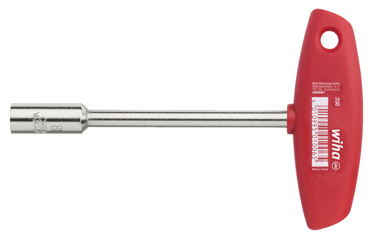 WIHA T-greep Dopsleutel vierkant 338  8,0x125mm