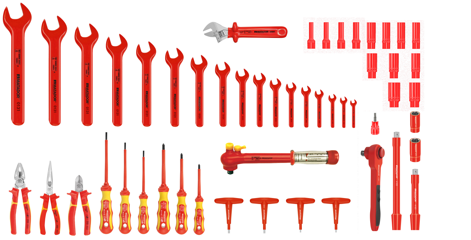 Matador Elektricien Gereedschapset VDE 495x410x175mm, 51-delig