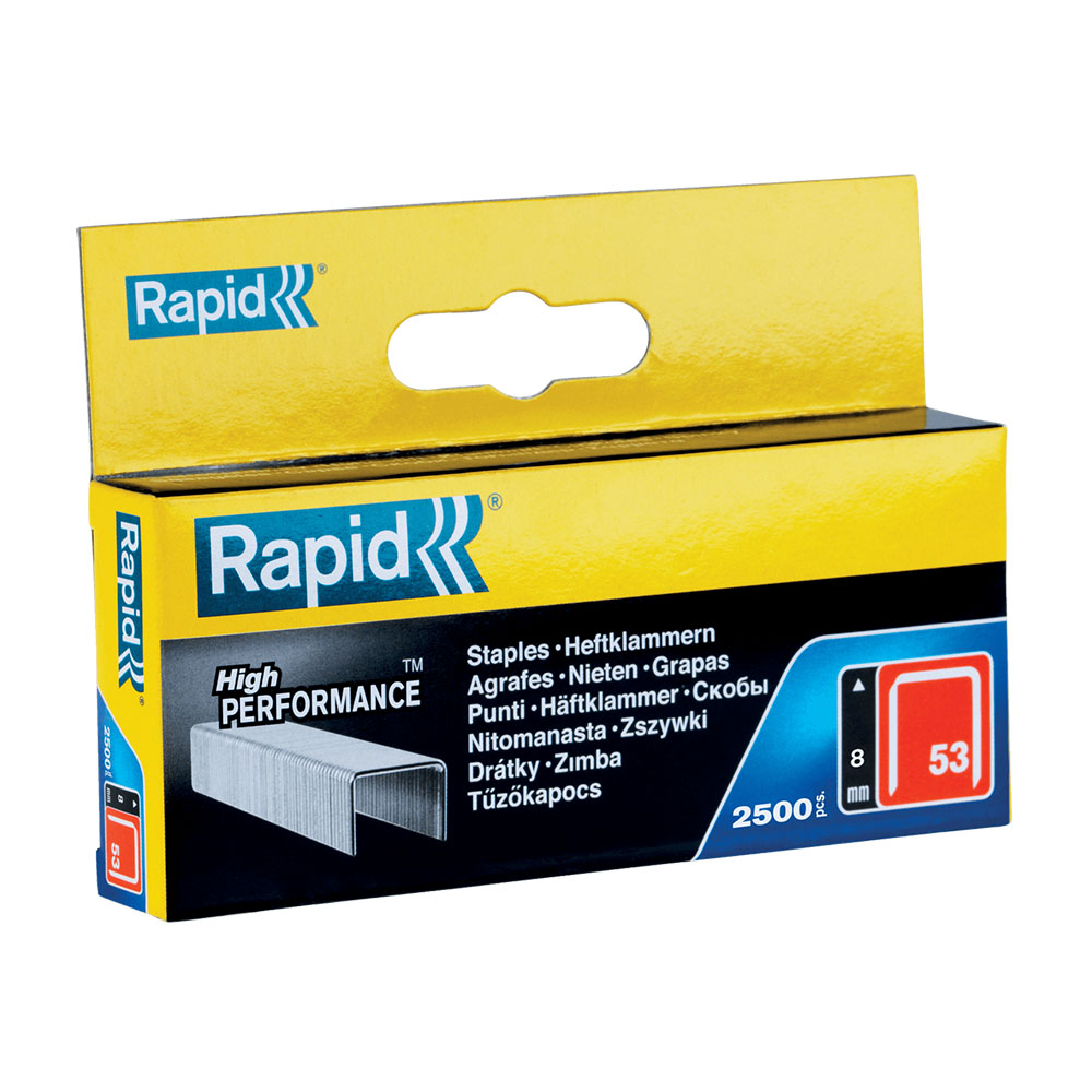 Rapid Dundraadnieten 53/8mm Gegalvaniseerd in blister (2500 stuks)