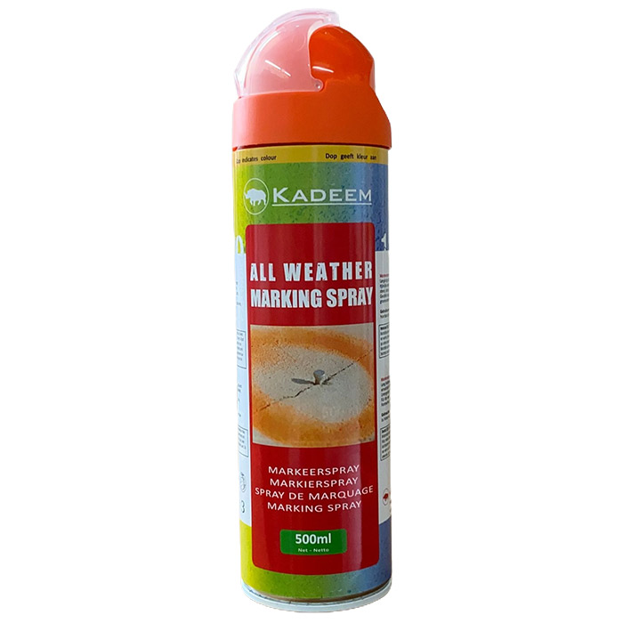 Kadeem Markeerspray All Weather 500ml Oranje