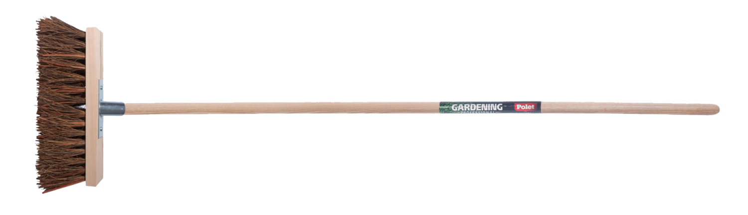 Polet Straatbezem 32cm Piassava met essen steel 150cm