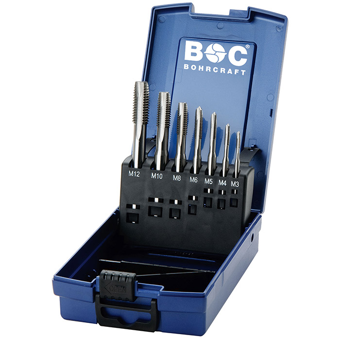 BC Machinetappenset HSS-E MGB 7G-K vorm B M3-M12, 7-delig