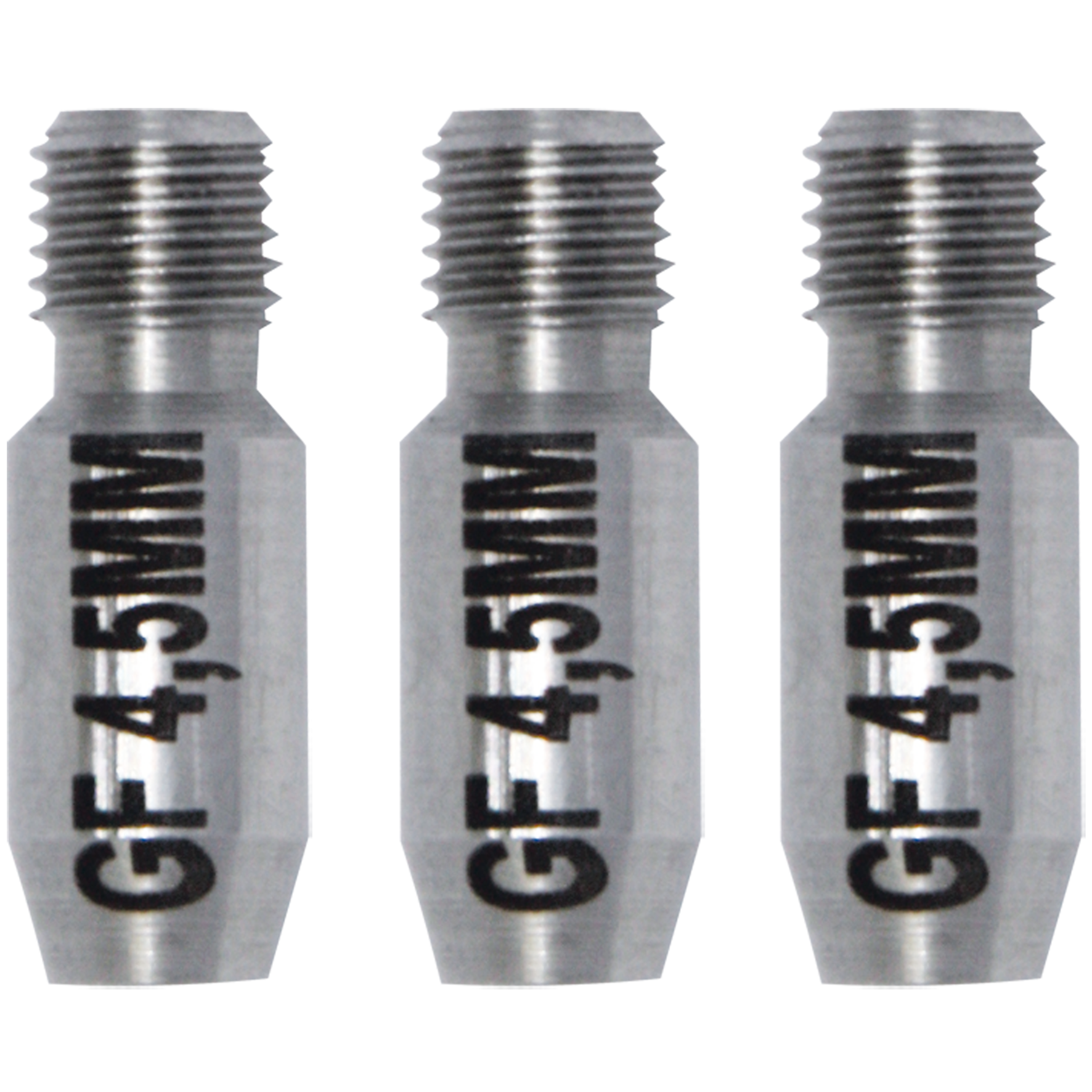 RUNPO RVS Eindhuls-set RTG6 t.b.v. Ø 4,5mm Glasvezel Trekveer (3 stuks)