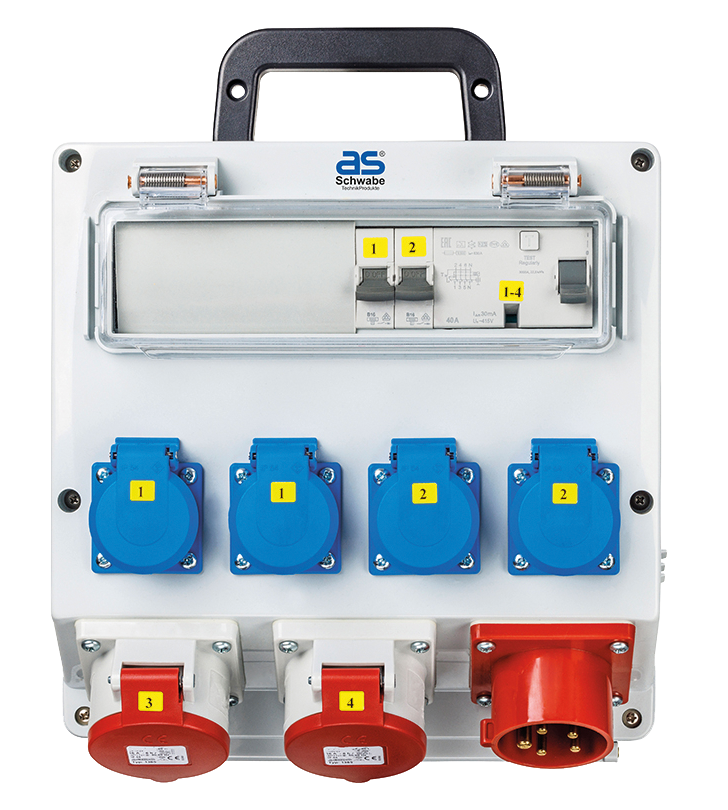 Schwabe CEE Stroomverdeler FIXO 1 400V/16A IP44