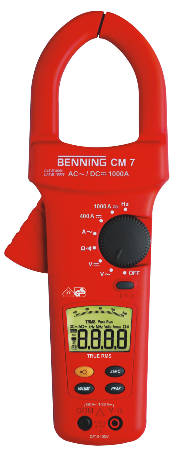 BENNING CM 7 Stroomtang-Multimeter TRUE RMS