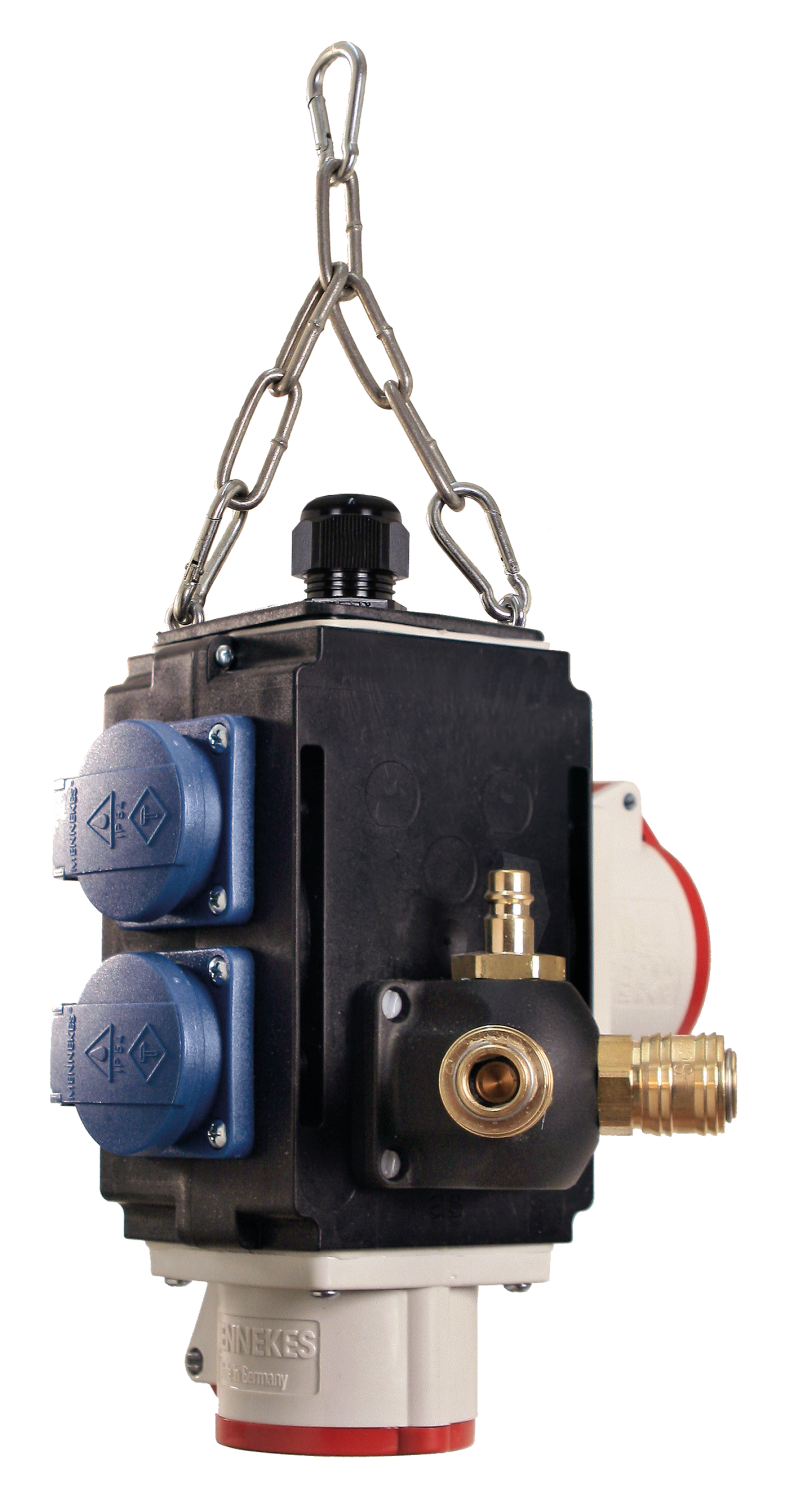 Schwabe MIXO Hangverdeler III+ 2x 230V/16A, 2x CEE 400V/16A 5-polig