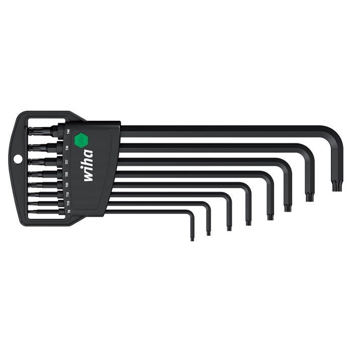 WIHA TORXsleutelset Kogelkop Classic gezwart 366BE T9-T40, 9-delig