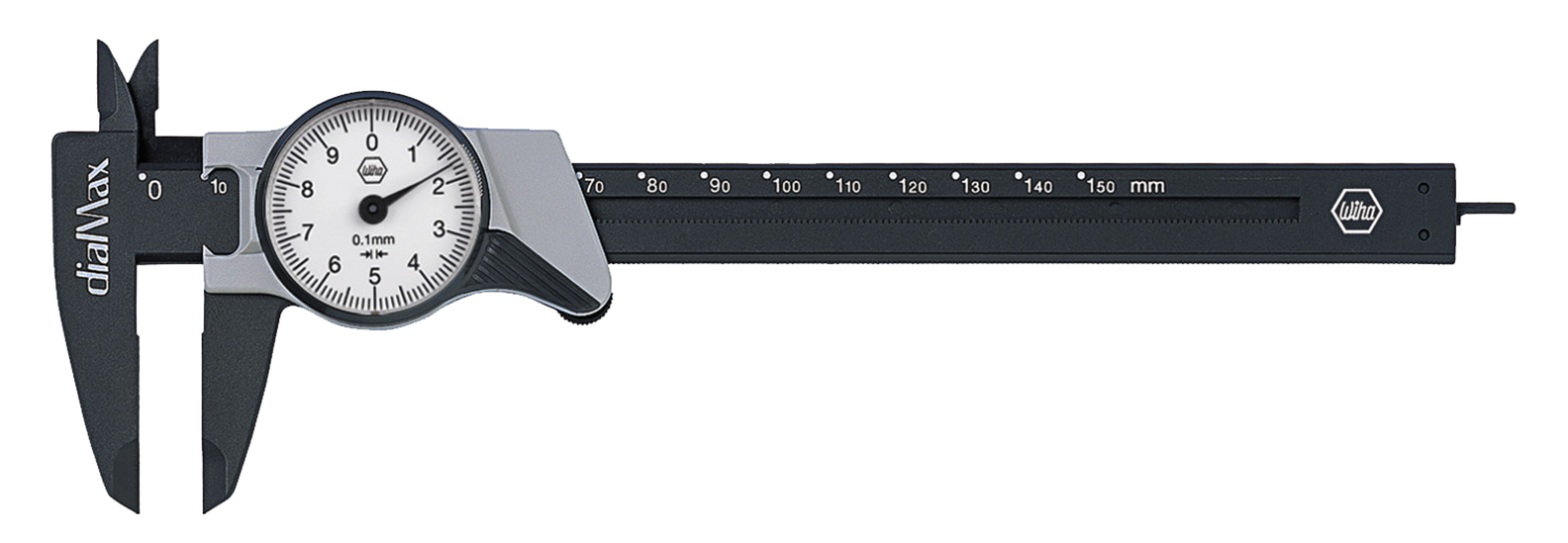 WIHA Klokschuifmaat DialMax  4112 aflezing 0,1mm 150mm in blister