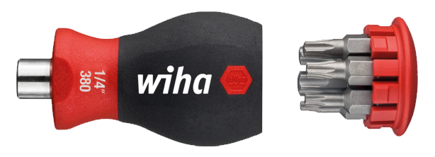 WIHA Stubby Schroevendraaier met Bitmagazijn magnetisch 1/4" 3801 TORX