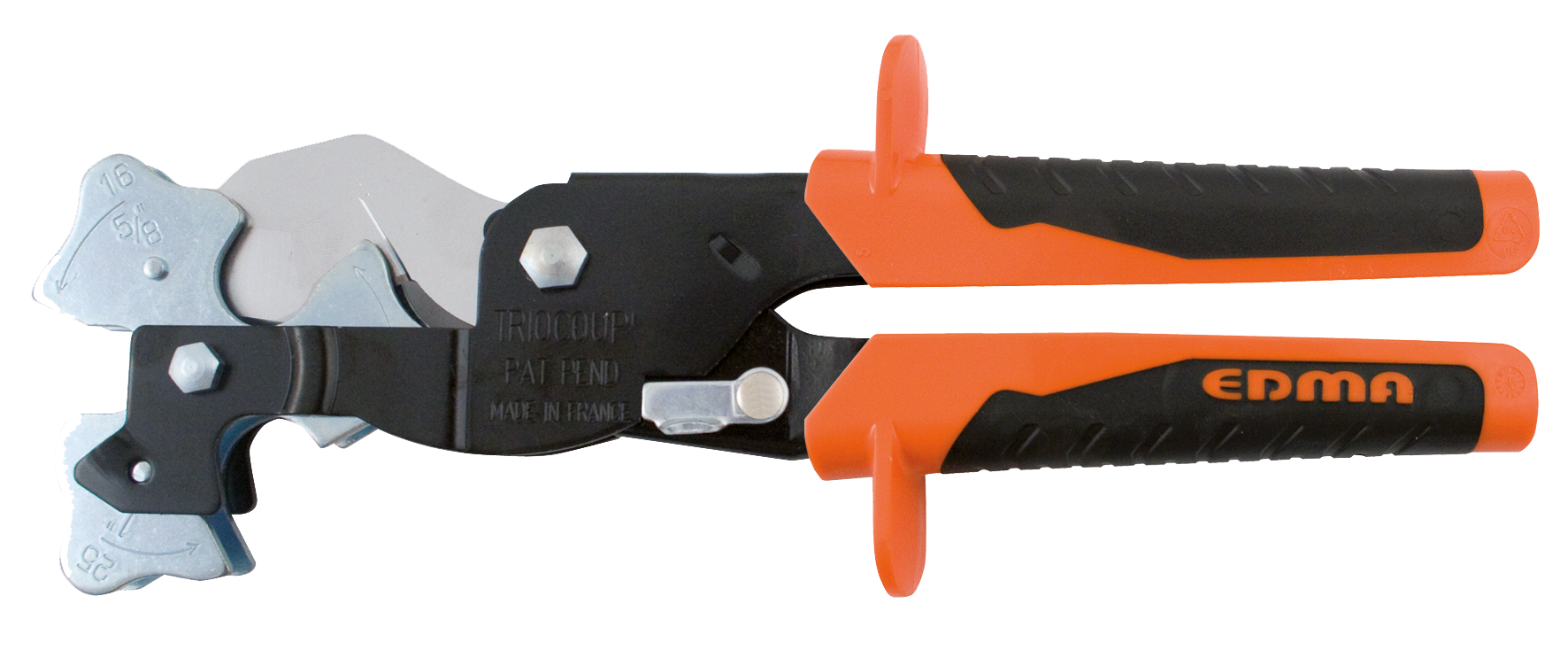 Edma Trio Coup Buisknipper 5/8"-3/4"-1" 2-componenten greep