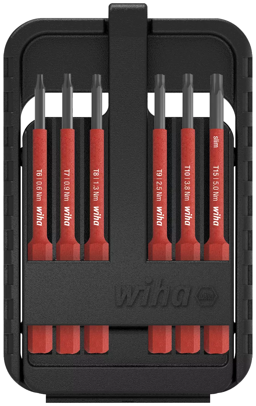 WIHA SlimBitset Electric Box 2831 TORX, 7-delig in blister