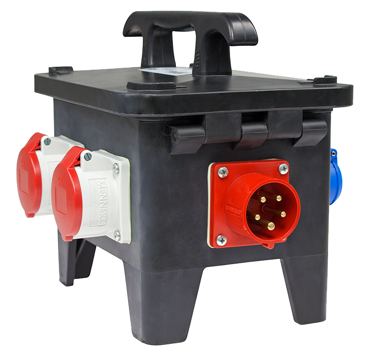 Schwabe CEE Mobiele Stroomverdeler M1 400V/16A IP44 5-polig met CEE-aansluiting