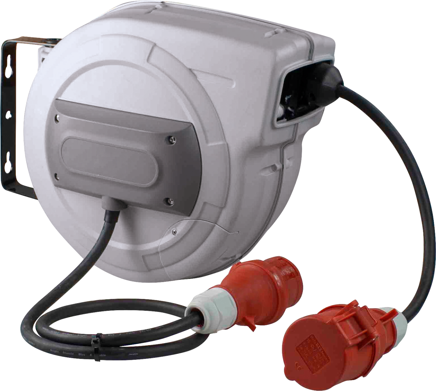 Schwabe CEE Veerkabelhaspel 400V/16A IP44 5-polig Neopreen H07RN-F 5x1,5 10m