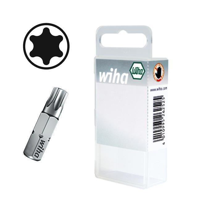 WIHA Standaard Bit 1/4" C6,3 TORX 7015 T30x25 in blister (2 stuks)