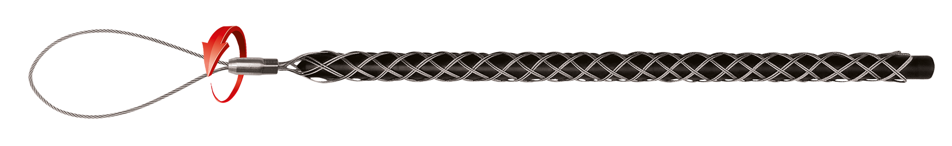 RUNPO RVS Kabeltrekkous met anti-twist trekoog 9-13mm