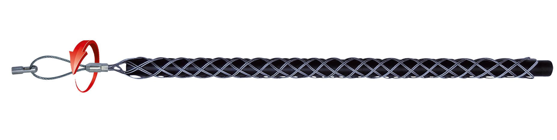 RUNPO RVS Kabeltrekkous met RTG6 schroefdraad en trekoog 9-15mm