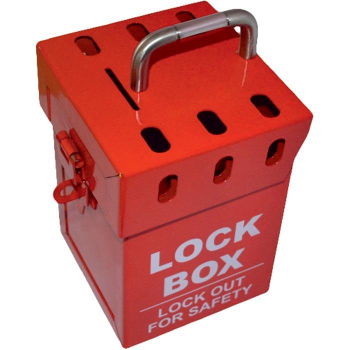 Spectrum Lockout Stalen Opbergbox 7 Veiligheidshangsloten 155 x 115 x 110mm