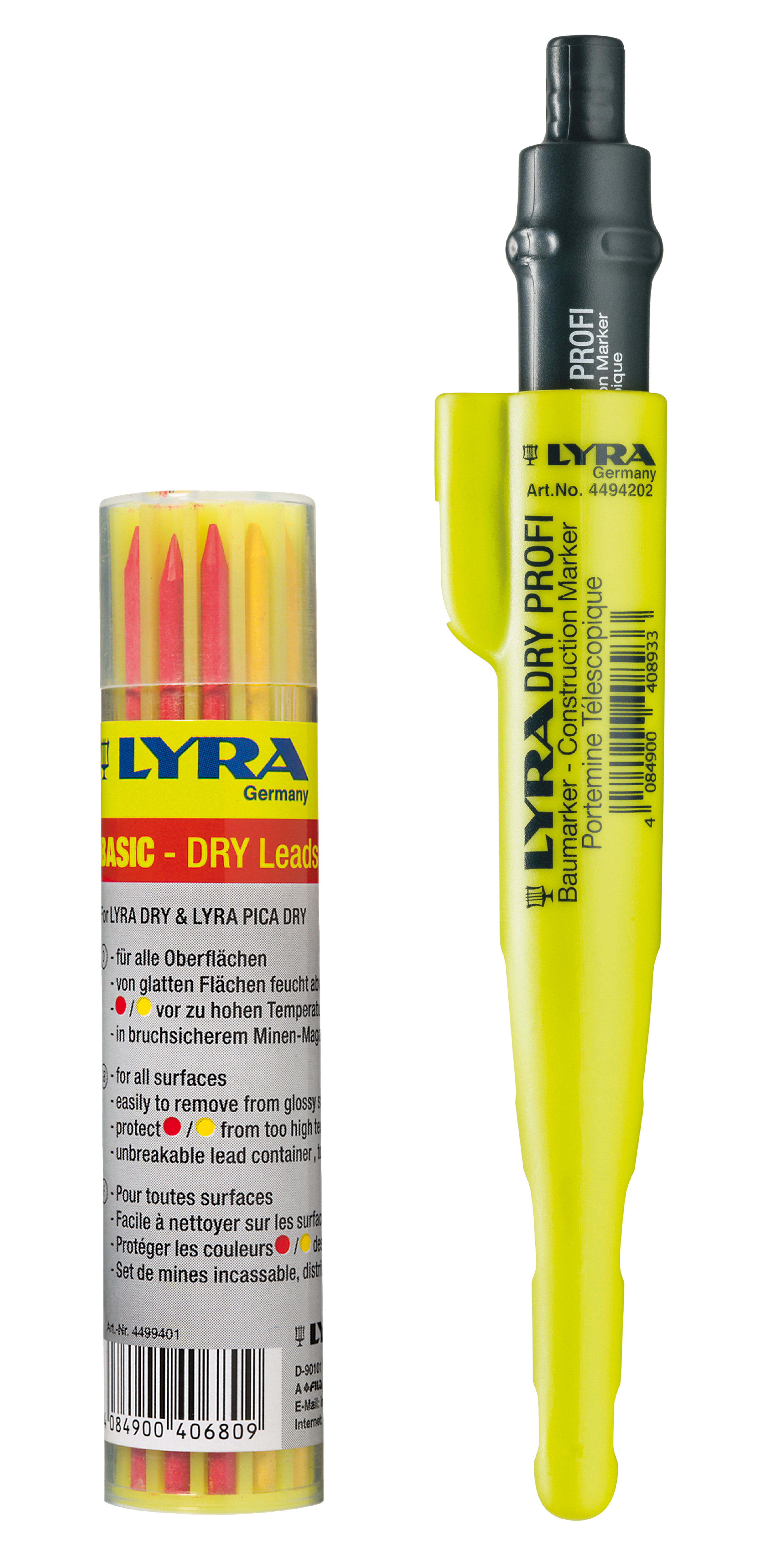 Lyra Dry Profi Vulpotlood + Dry Reservestiften Mix (12st)  in blister