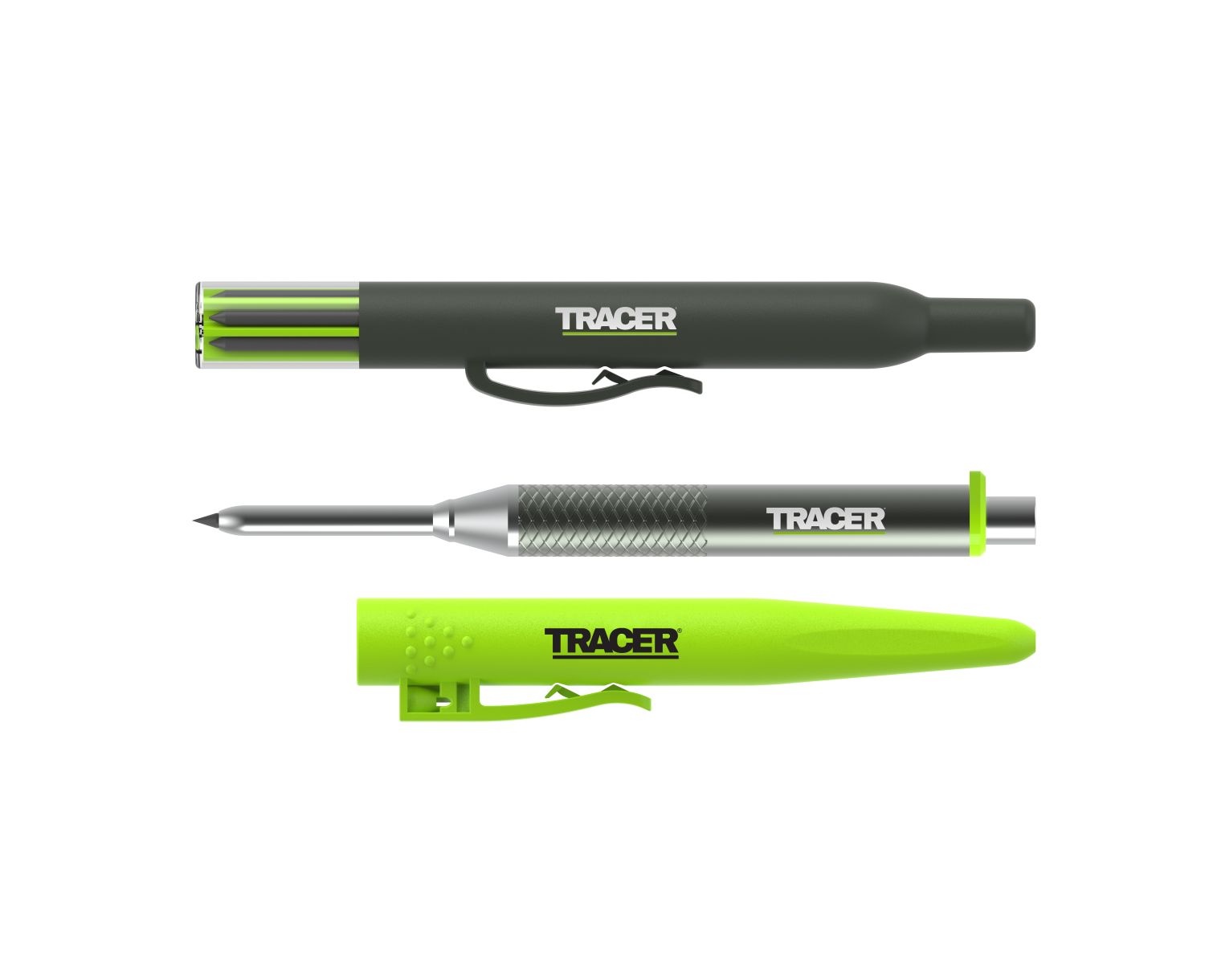 TRACER Pro Metalen Deep Hole Markeerpotlood AMK1-PRO + Navullingen