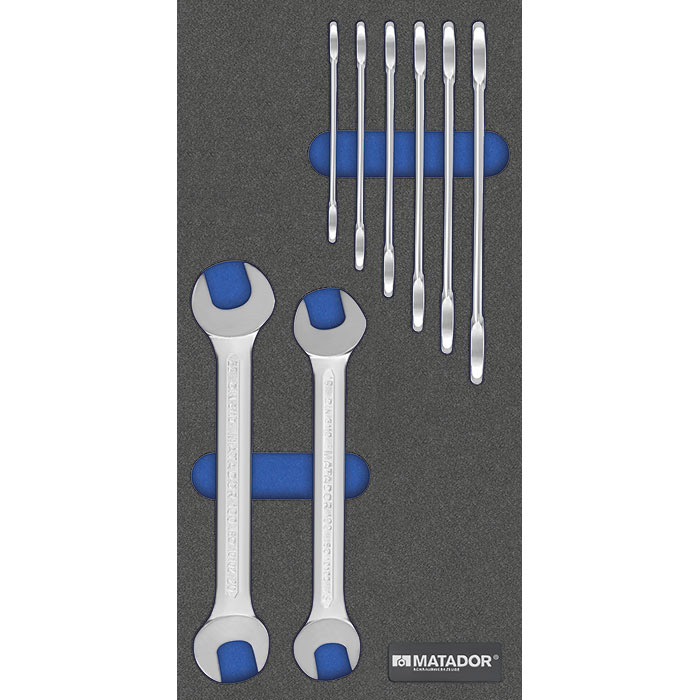 Matador MTS 1/3 Module Steeksleutels 6-22mm, 8-delig