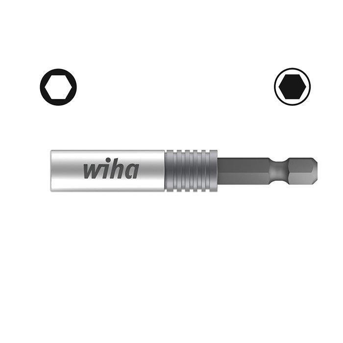 WIHA Magnetische Bithouder 1/4" snelwisselaar CentroFix E 6,3 7148CS 66mm