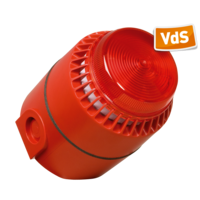 Compro Combi Signalering Flashni 110 dB 24V DC Deep IP65 Rood