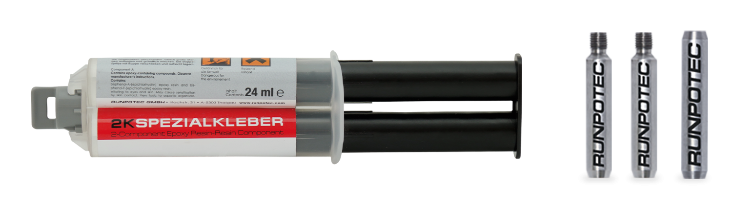 RUNPO RVS Reparatieset Ø 6mm Glasvezel Trekveer, 4-delig