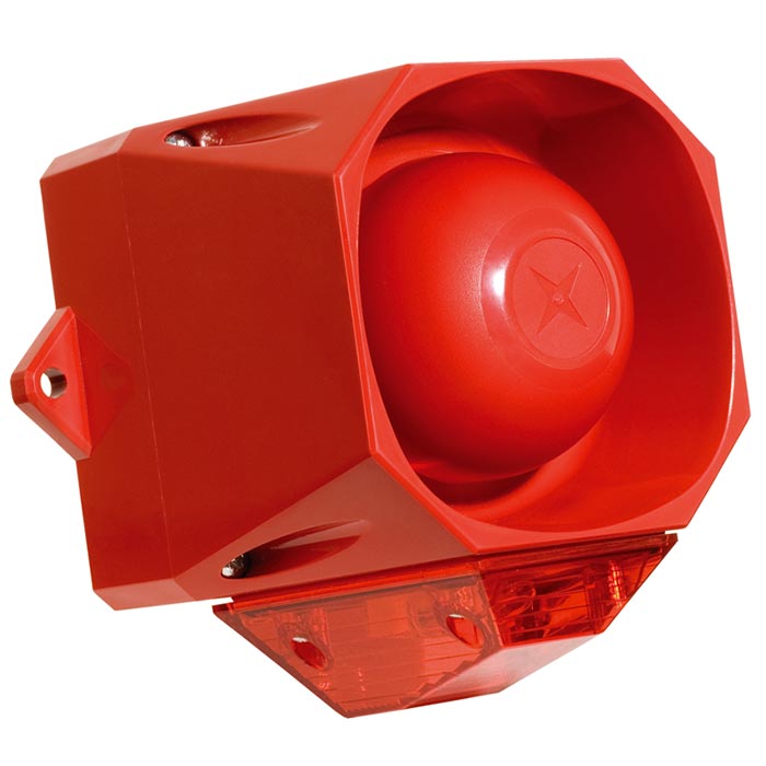 Compro Combi Signalering Asserta Midi AV 107 dB 9-60V DC Rood