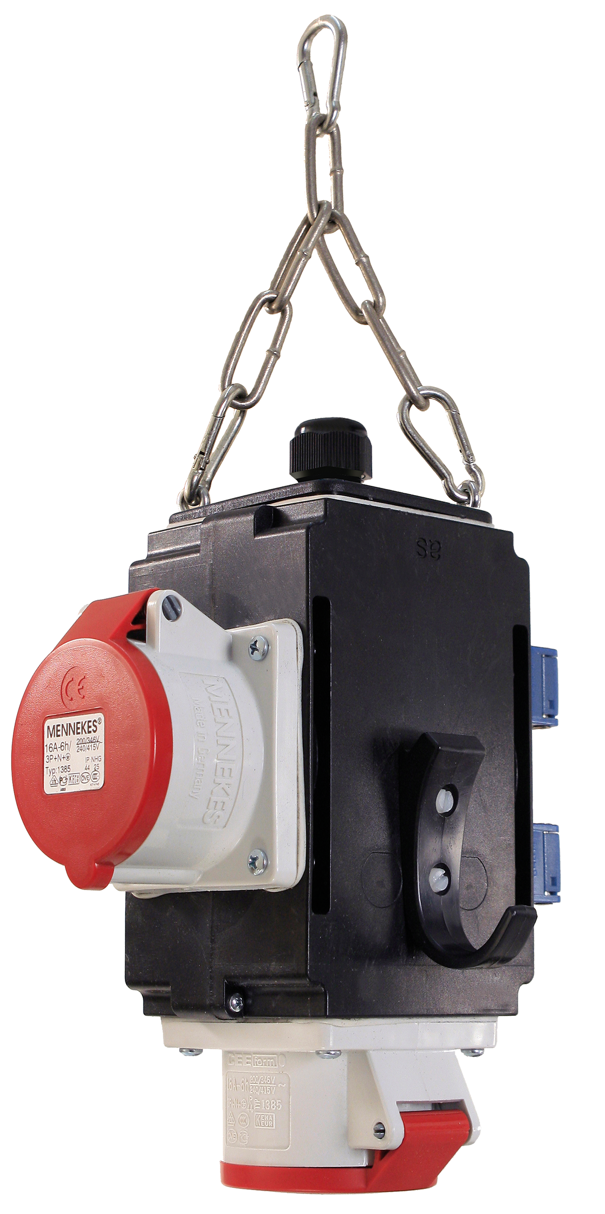 Schwabe MIXO Hangverdeler III 2x 230V/16A, 2x CEE 400V/16A 5-polig