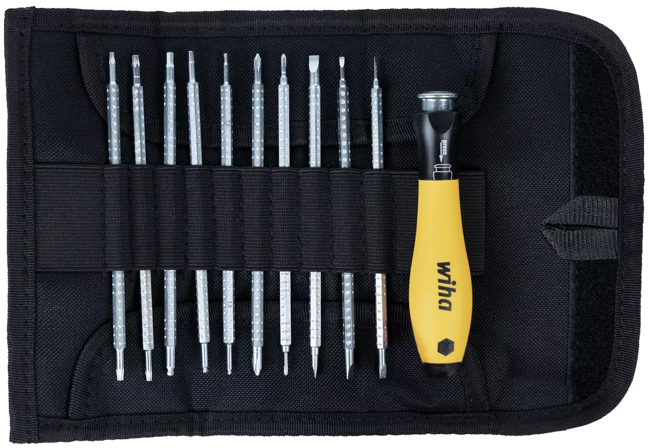 WIHA SYSTEM 4 Schroevendraaierset Combischacht ESD 2691 T11, 11-delig
