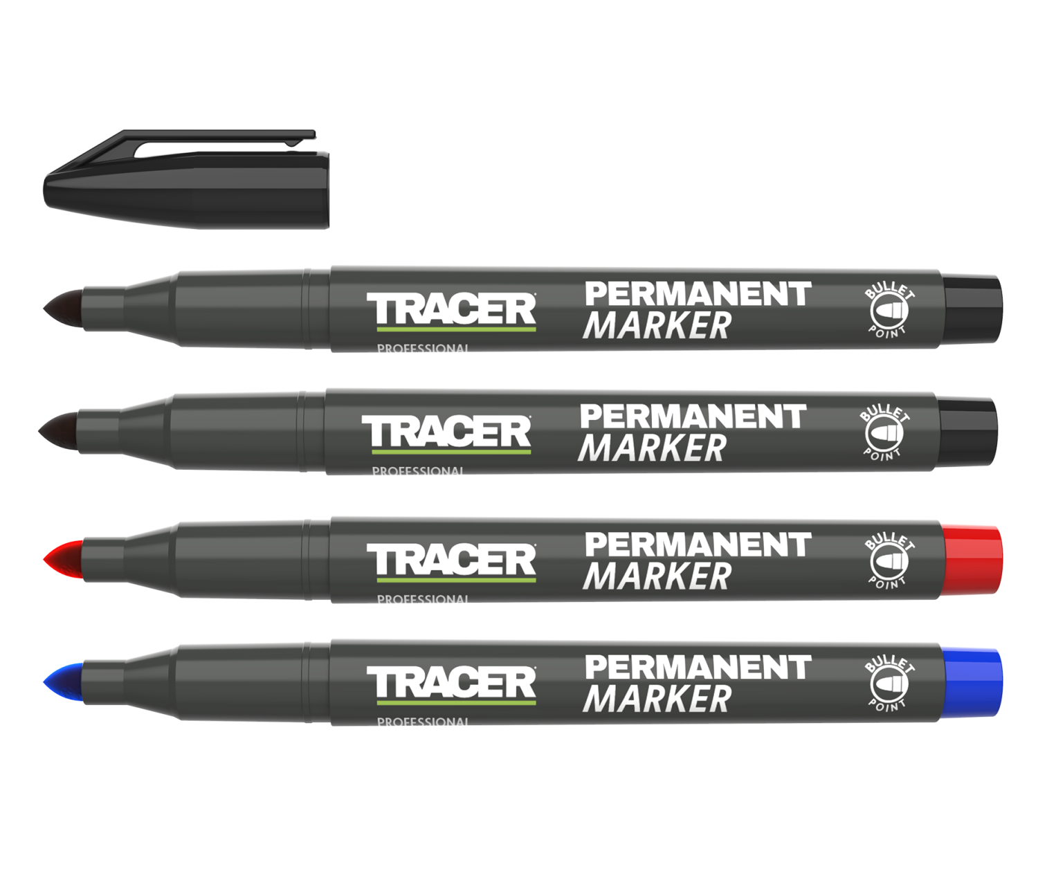 TRACER Markeerstift APMK1 zwart, rood, blauw