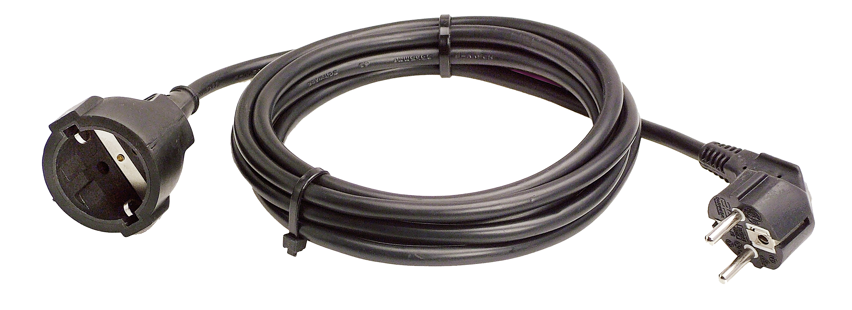 Schwabe Verlengkabel Vinyl 230V/16A IP20 H05VV-F 3G1,5 zwart 10m