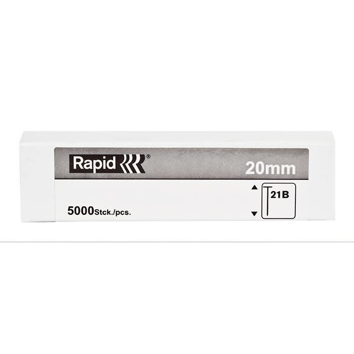 Rapid Mini Nagels 21B 0,8mm 20mm in doos (5000 stuks)