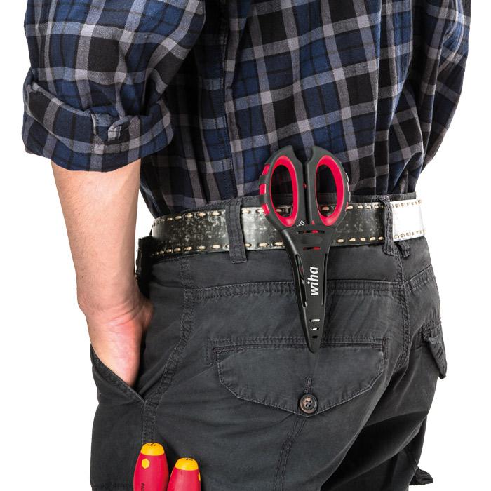 WIHA Elektricienschaar met krimpfunctie 1-5mm²  Z71706 160mm