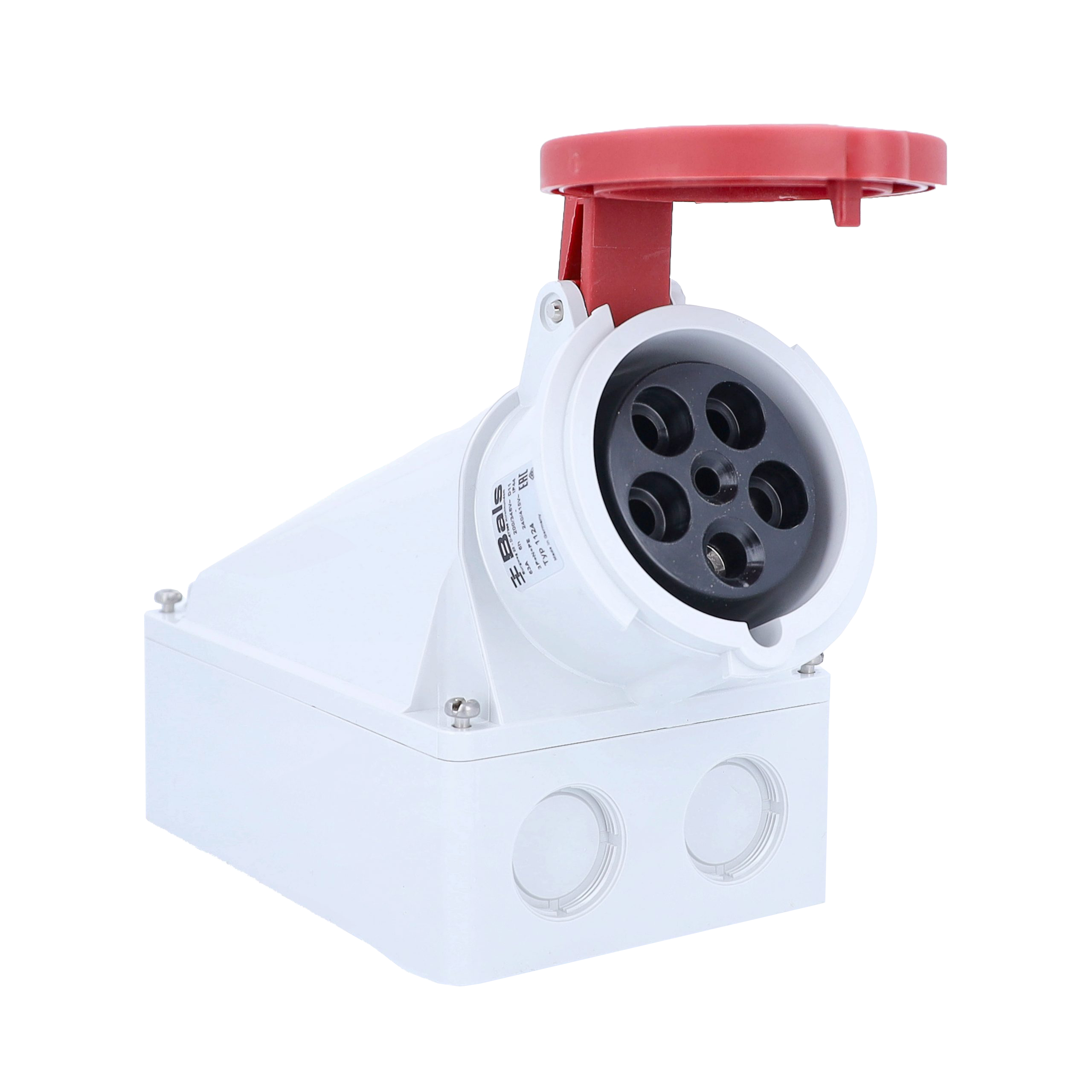 Schwabe CEE Wandcontactdoos opbouw 400V/16A IP44 4-polig