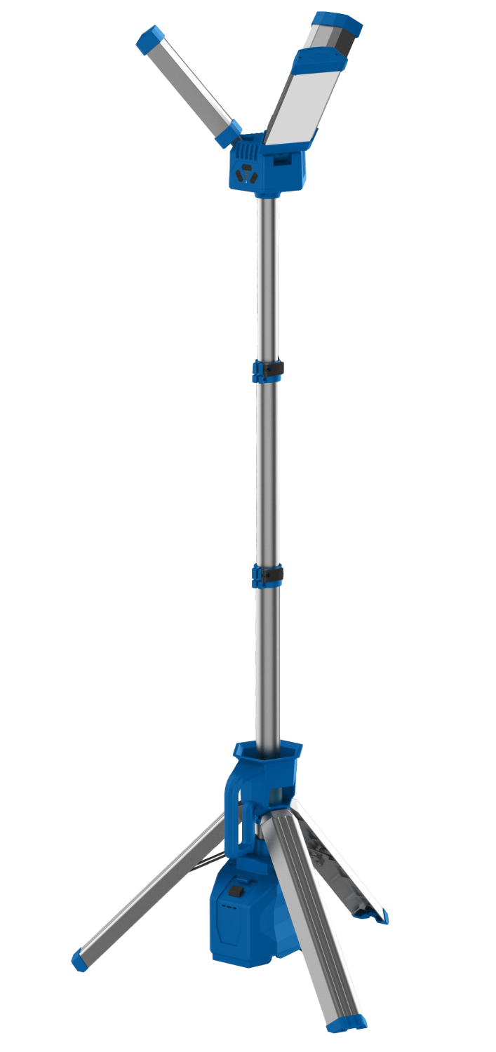 Schwabe Hybride schijnwerper 220-240VAC/Accu 18VDC 92W IP54 H07RN-F 2x1,0 5m