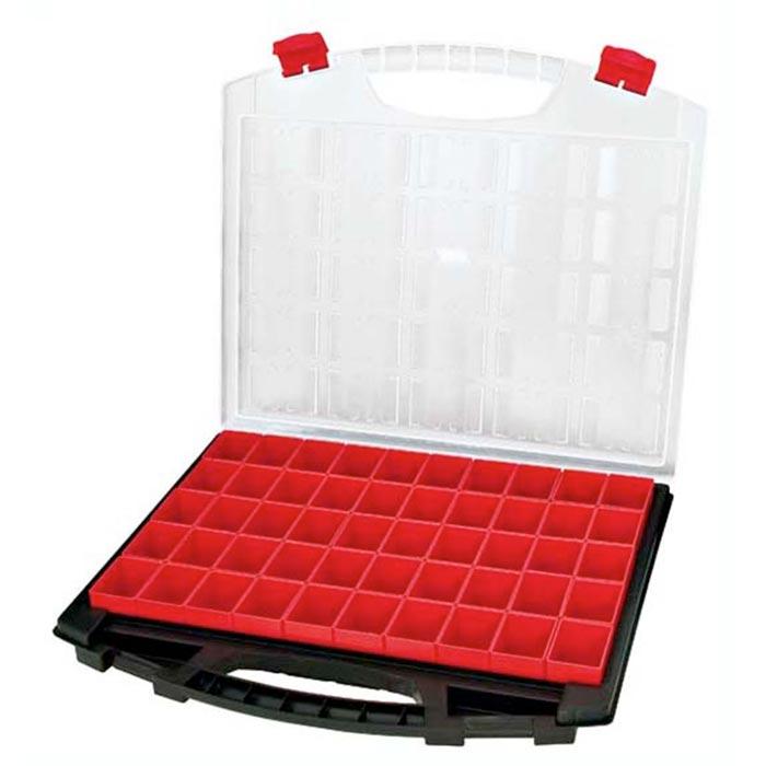 Tayg Assortimentsdoos Zwart met 50 Inzetbakjes 430/50/50 430 x 370 x 55mm