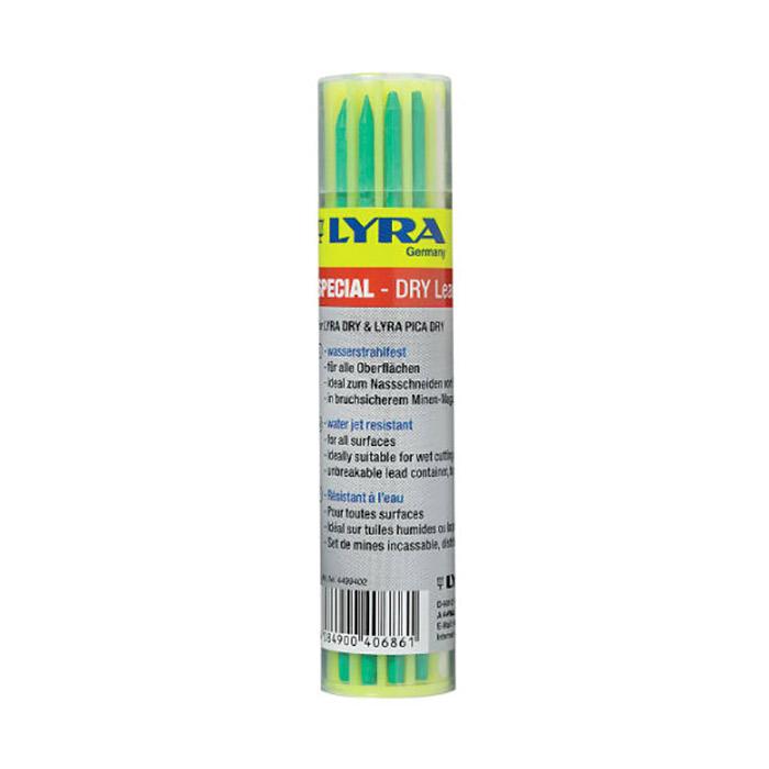 Lyra Special Dry Lead Reservestiften Vulpotlood 4 x Blauw, 4 x Groen, 4 x Wit watervast
