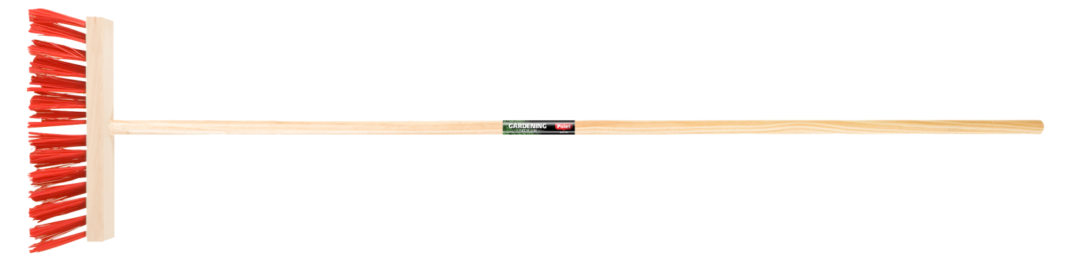 Polet Straatbezem 29cm PVC met essen steel 140cm