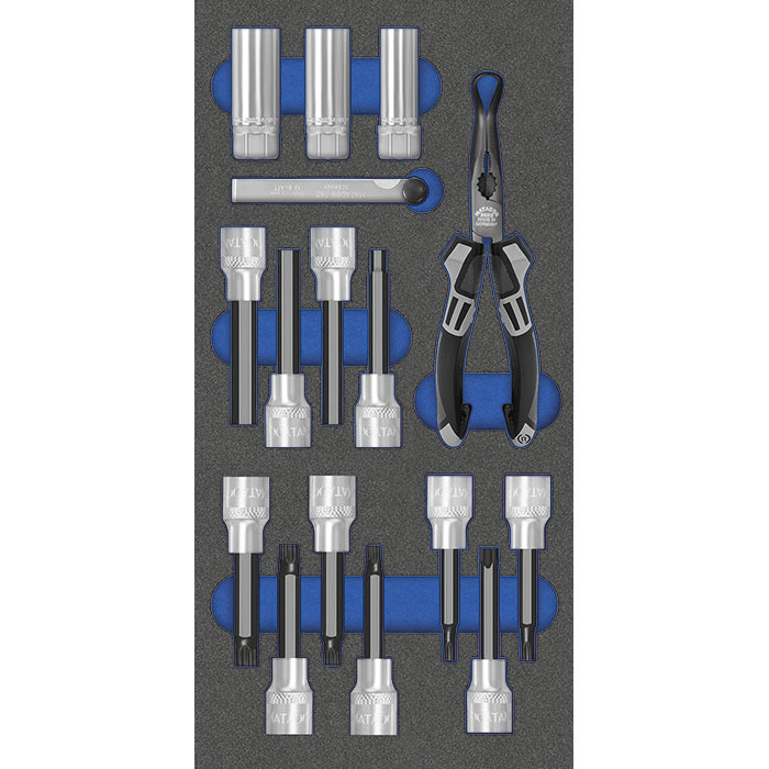 Matador MTS 1/3 Module Dopsleutelset Lang 1/2" 10-27mm, 16-delig