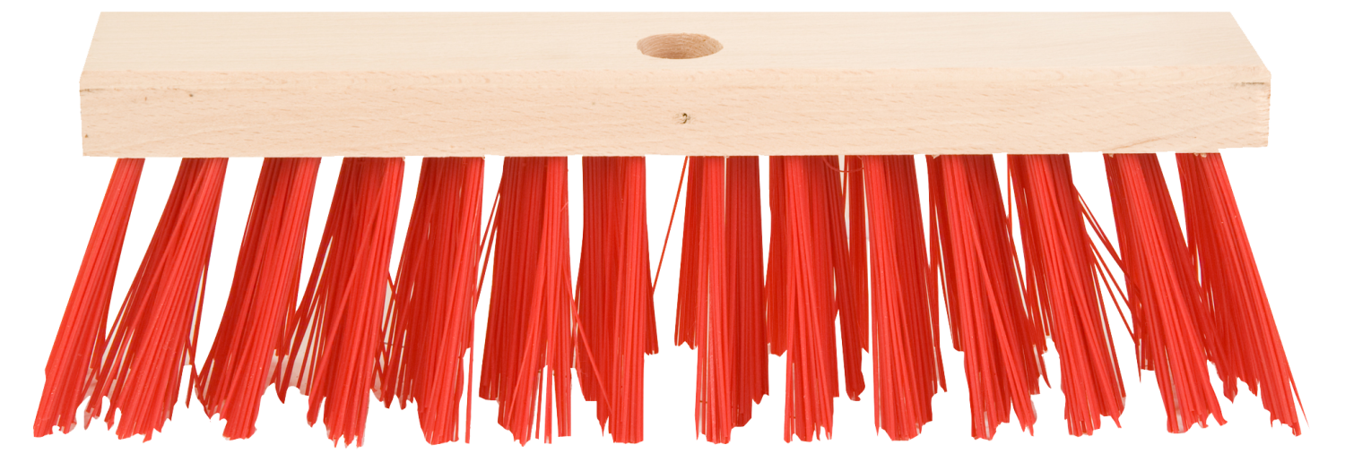 Polet Straatbezem 29cm PVC rood