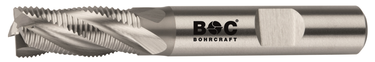 BC PP Ruwfrees DIN 844 HSS-E Co 8%, kort, Type HR 13,0 mm Weldon DIN 1835 B