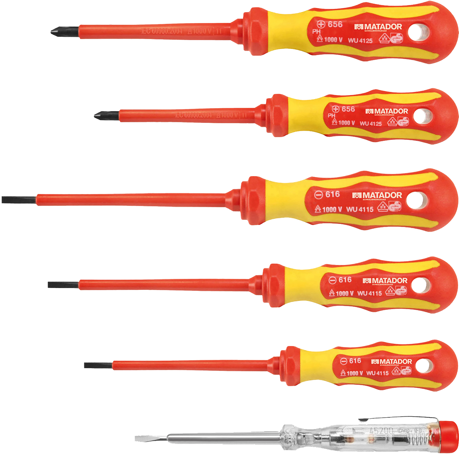 Matador Schroevendraaierset VDE SL/PH, 6-delig